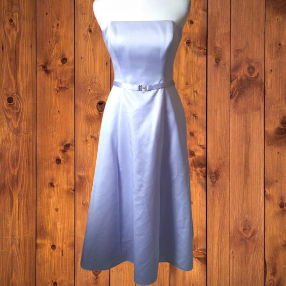 MICHAEL ANGELO SIZE 2 STRAPLESS LIGHT PURPLE PROM WEDDING FORMAL DRESS - Picture 1 of 7